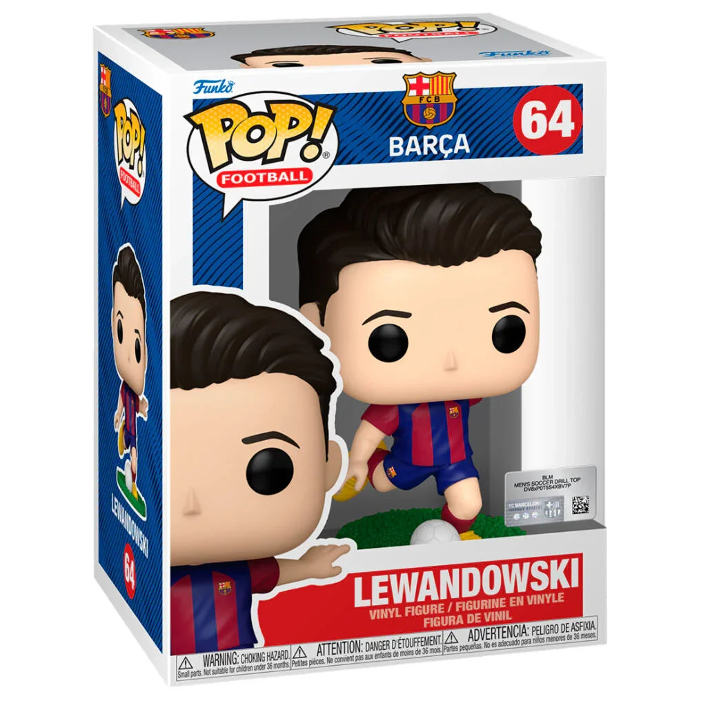 Funko Pop! F.C. Barcelona Lewandowski - Figura da Collezione Vinyl Nerdscape