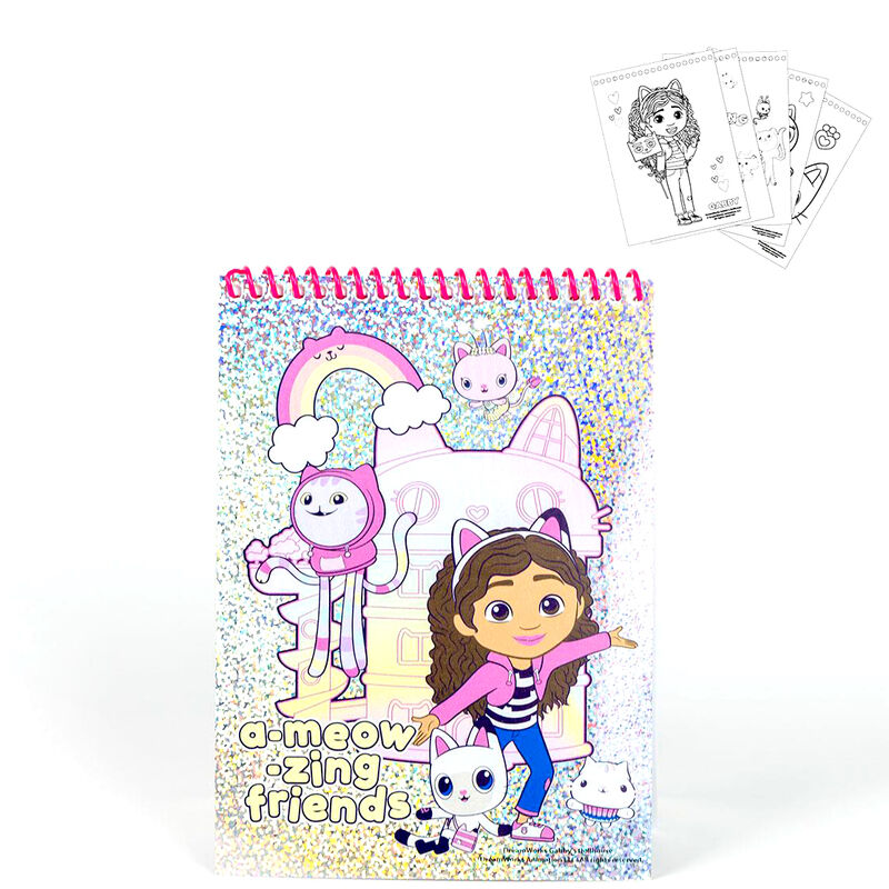 Gabbys Dollhouse colouring stationery set Nerdscape