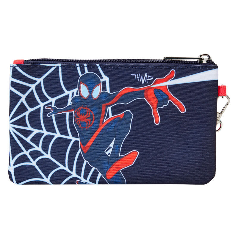 Loungefly Marvel Spider-Verse Miles Morales Suit pouch wristlet Nerdscape