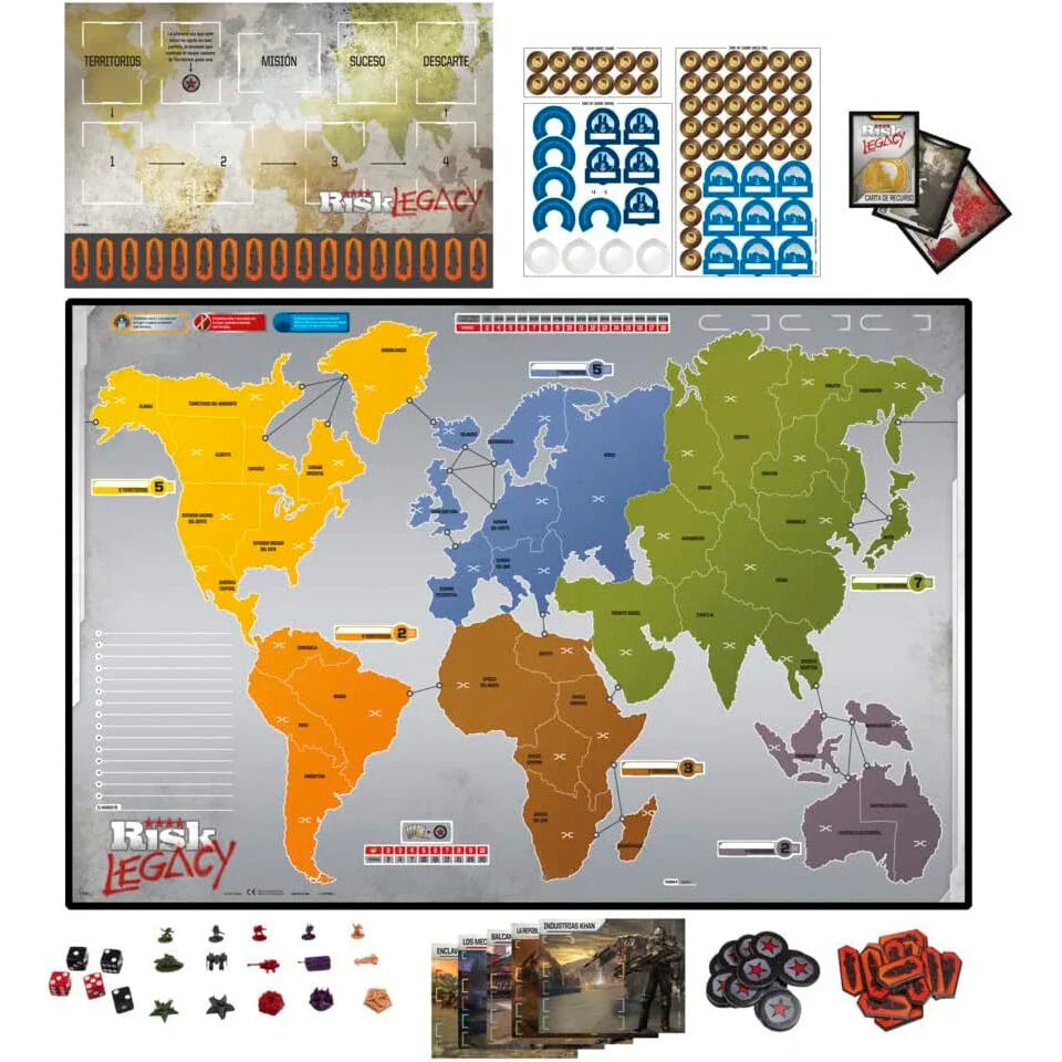 Risk Legacy Edizione Spagnola - Gioco da Collezione - Nerdscape Nerdscape