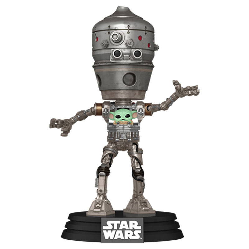 Funko Pop! The Mandalorian IG-12 con Grogu - Figura da Collezione Vinyl Nerdscape