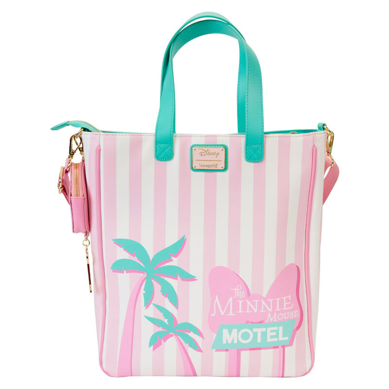 Loungefly Disney Minnie Vacation Style tote bag + coin purse Nerdscape