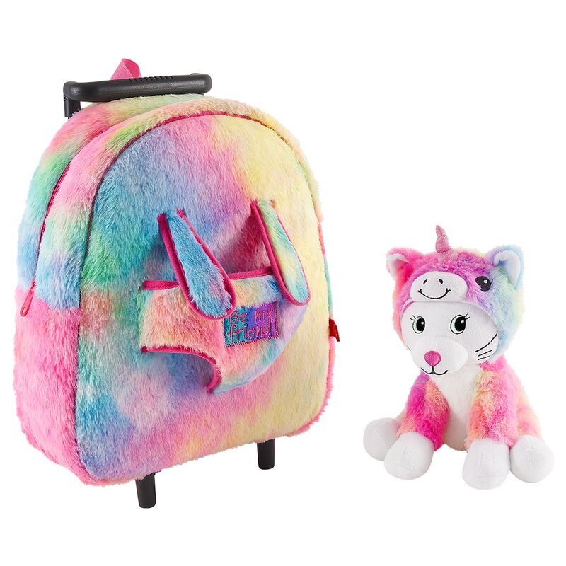 Trolley + plush cat Emi 32cm Nerdscape