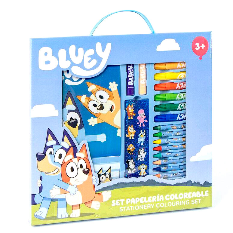 Bluey colouring stationery set Nerdscape