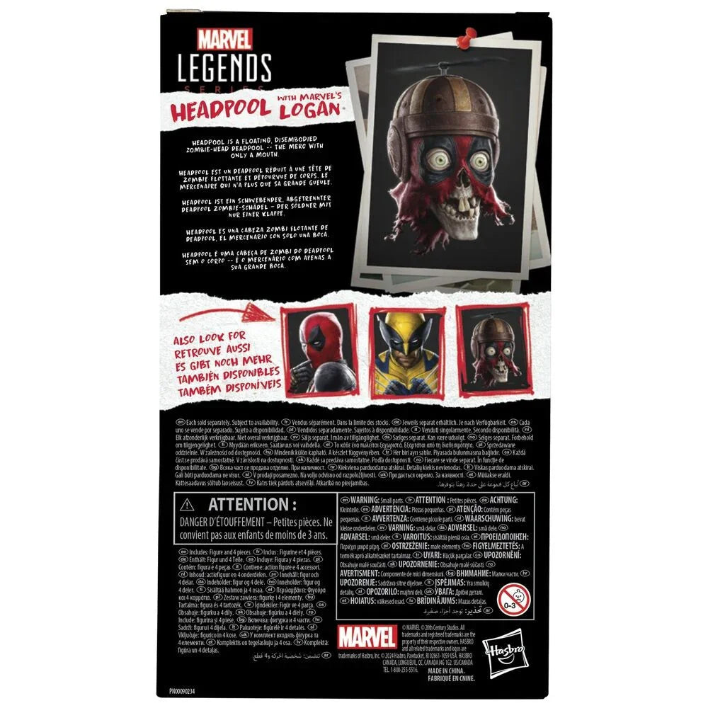 Marvel Legends Deadpool Headpool & Wolverine Logan Serie - Figura da Collezione Nerdscape Nerdscape
