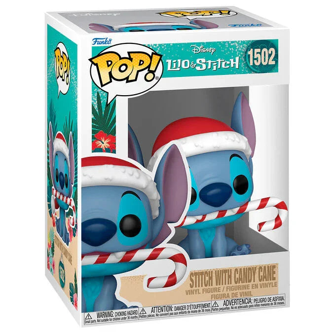 Funko Pop! Stitch con Candy Cane - Figura da Collezione Vinyl Nerdscape