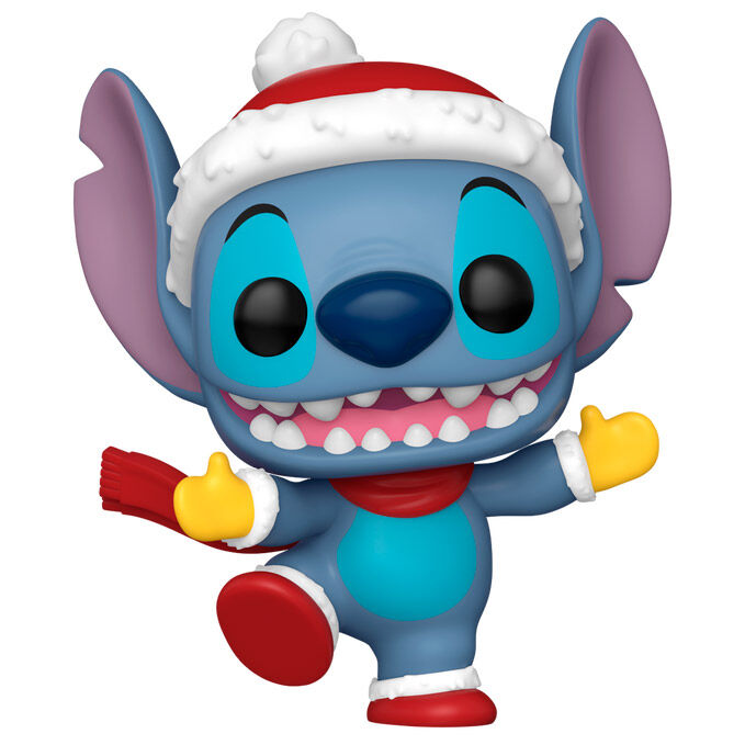 Figurine POP Disney Stitch avec bonnet de Père Noël