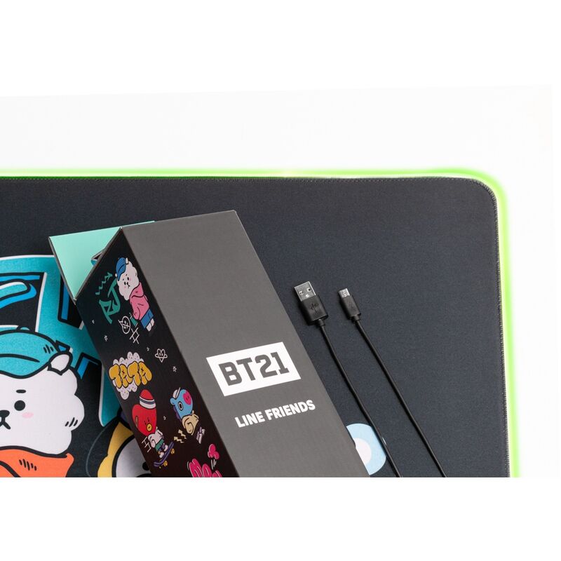 BT21 Led gaming desk mat Nerdscape