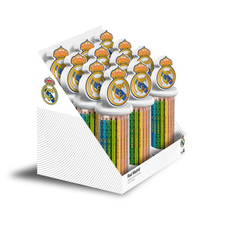 Real Madrid set 12 coloured pencils Nerdscape