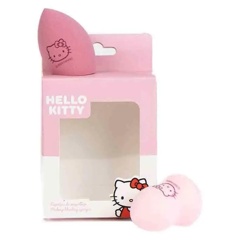 Spugne makeup rosa Hello Kitty con confezione originale, accessori trucco Nerdscape