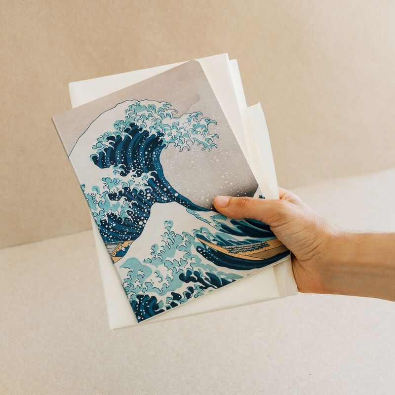 The Great Wave of Kanagawa Hokusai pack 3 A5 notebooks Nerdscape