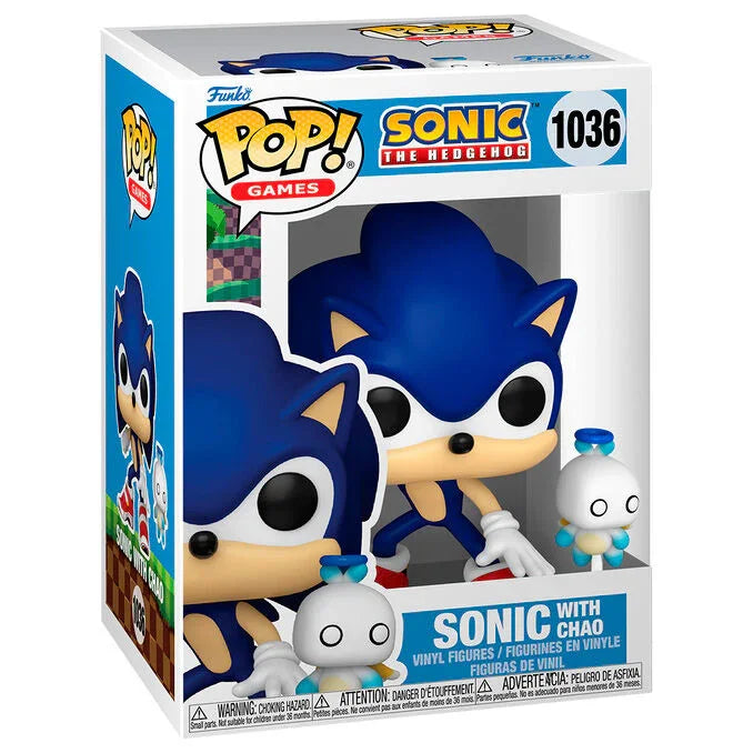 Funko Pop! Sonic The Hedgehog Sonic con Chao - Figura da Collezione Vinyl Nerdscape