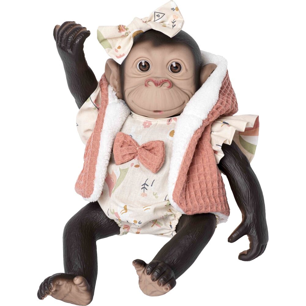 Baby doll reborn monkey romper and waistcoat Nerdscape