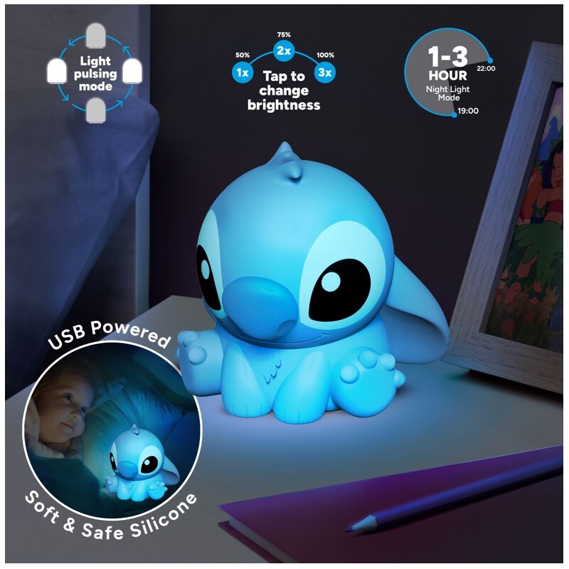 Disney Stitch 3D lamp 15cm Nerdscape