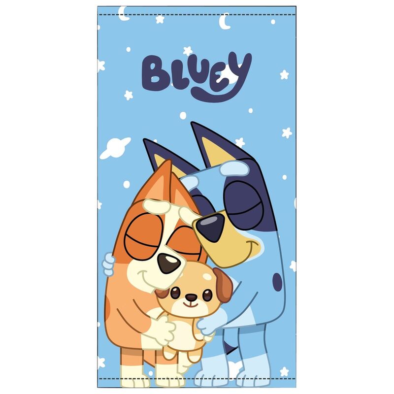 Bluey microfibre beach towel Nerdscape