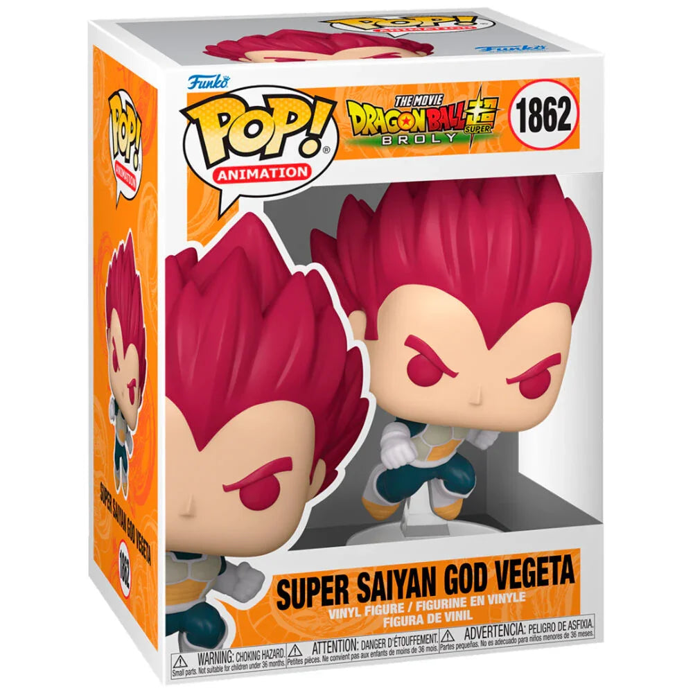 Funko Pop! Dragon Ball Super Vegeta Super Saiyan God - Figura da Collezione Vinyl Nerdscape