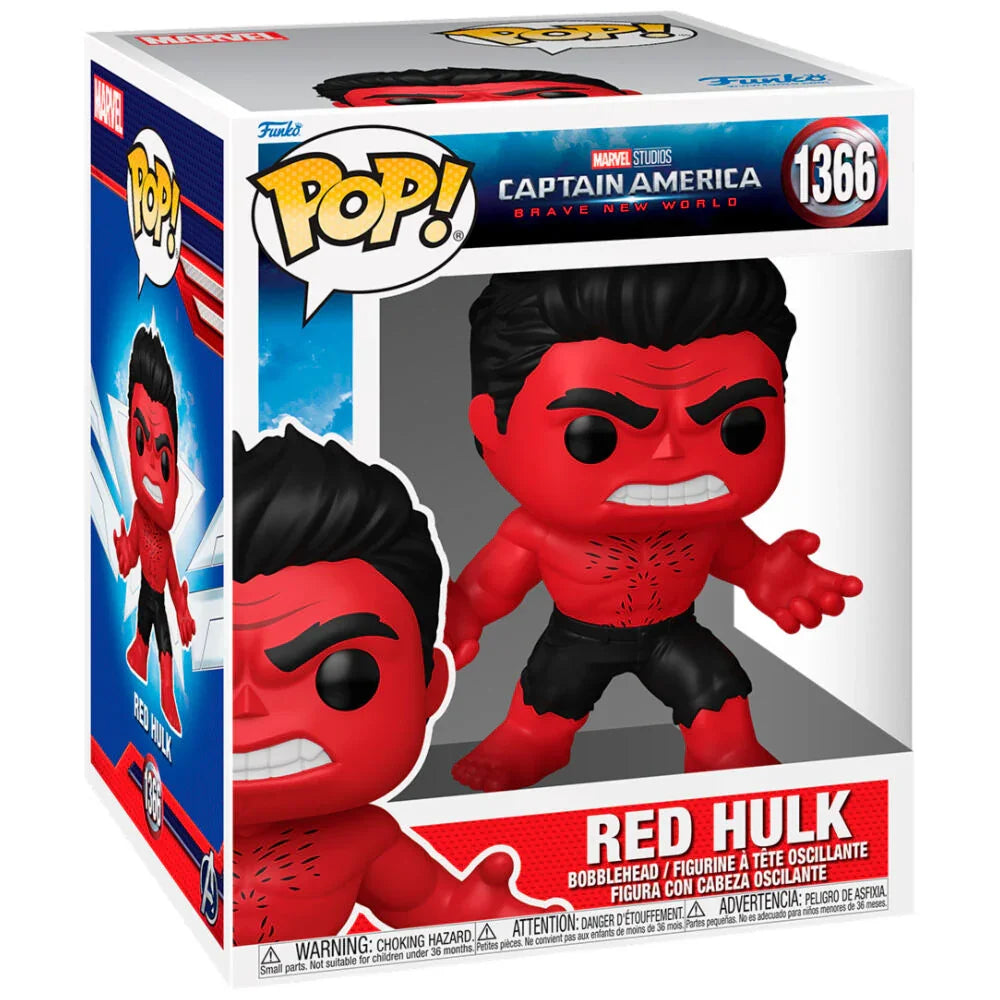 Funko Pop! Brave New World Red Hulk - Figura da Collezione Vinyl Nerdscape