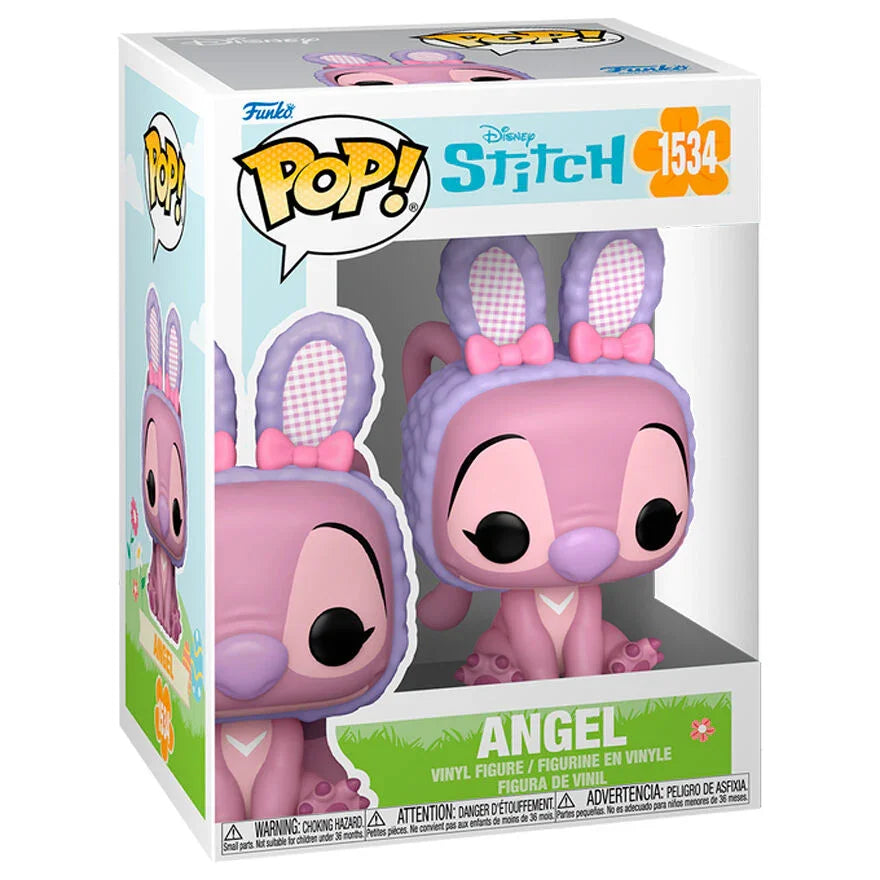 Funko Pop! Stitch Angel Easter Bunny - Figura da Collezione Vinyl Nerdscape