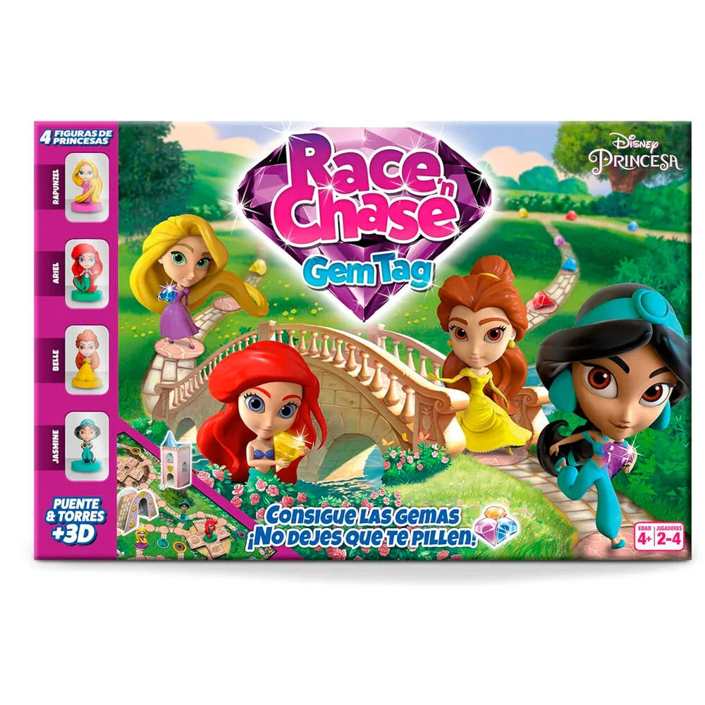 Spanish Disney Princess Race Chase board game Nerdscape