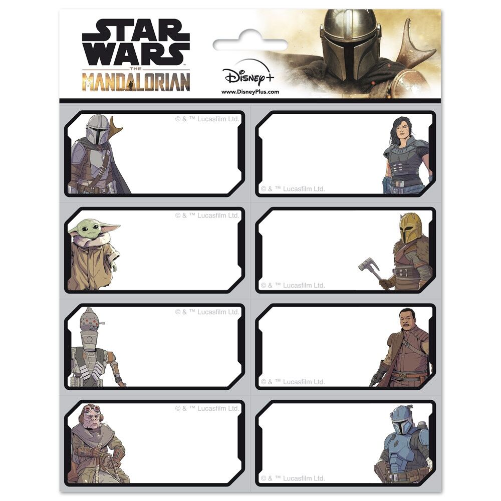 Star Wars Mandalorian Adhesive labels Nerdscape