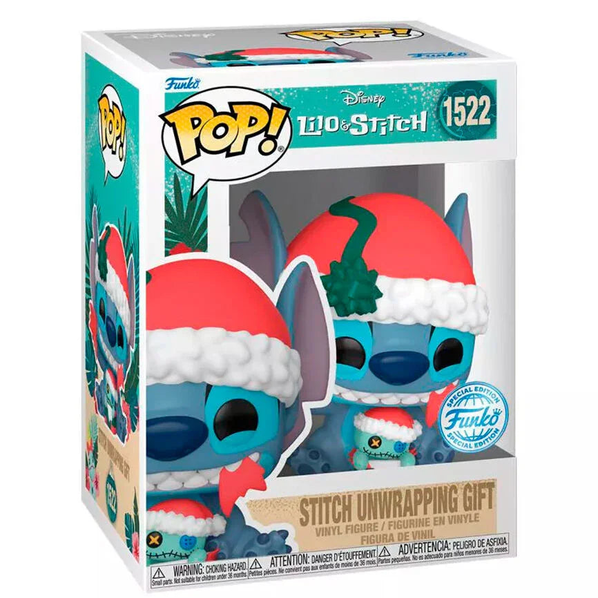 Funko Pop! Stitch Unwrapping Gift - Figura da Collezione Vinyl Nerdscape