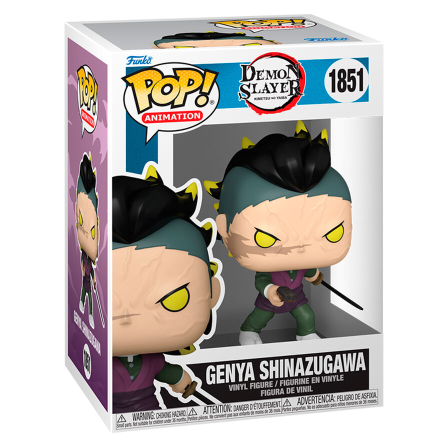Funko Pop! Demon Slayer Kimetsu no Yaiba Genya Shinazugawa - Figura da Collezione Vinyl Nerdscape