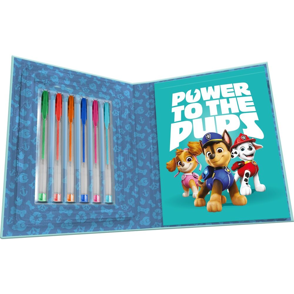 Paw Patrol Activity notebook + 6 gel pens Nerdscape