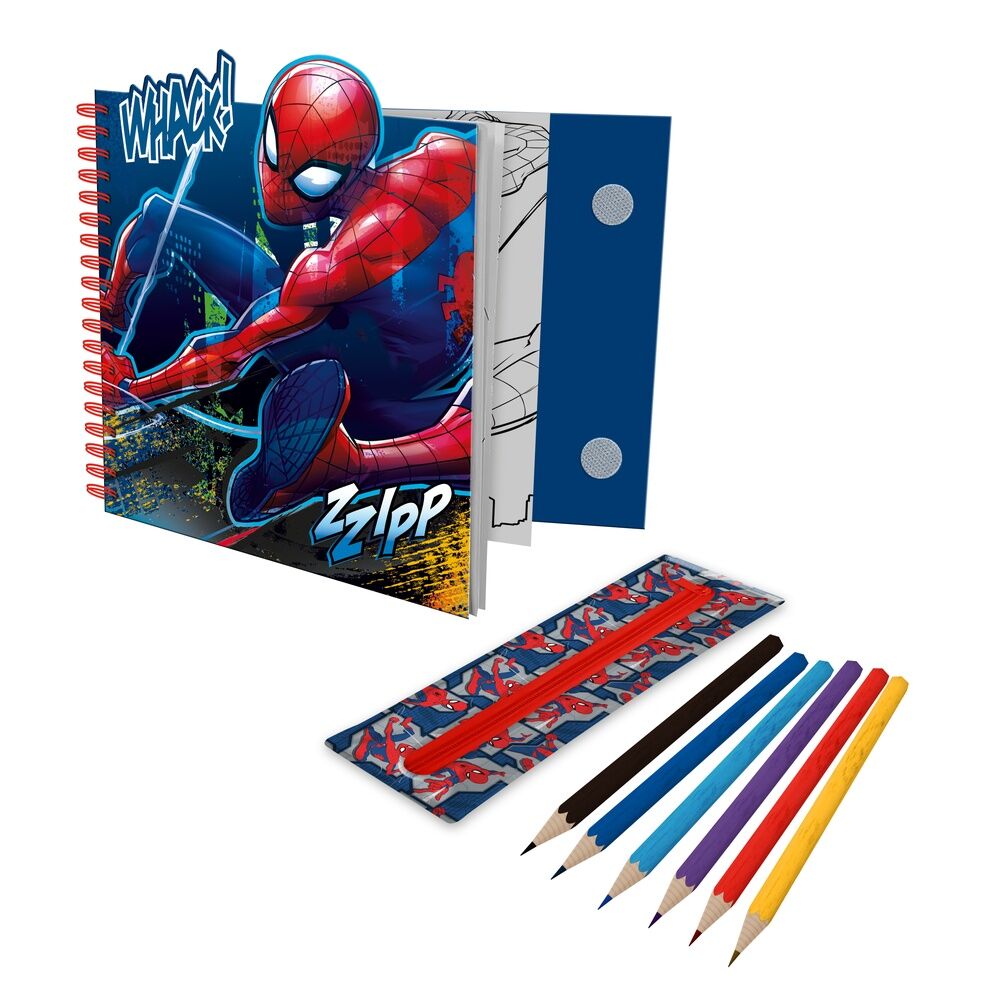 Cahier d'activités Marvel Spiderman avec étui amovible