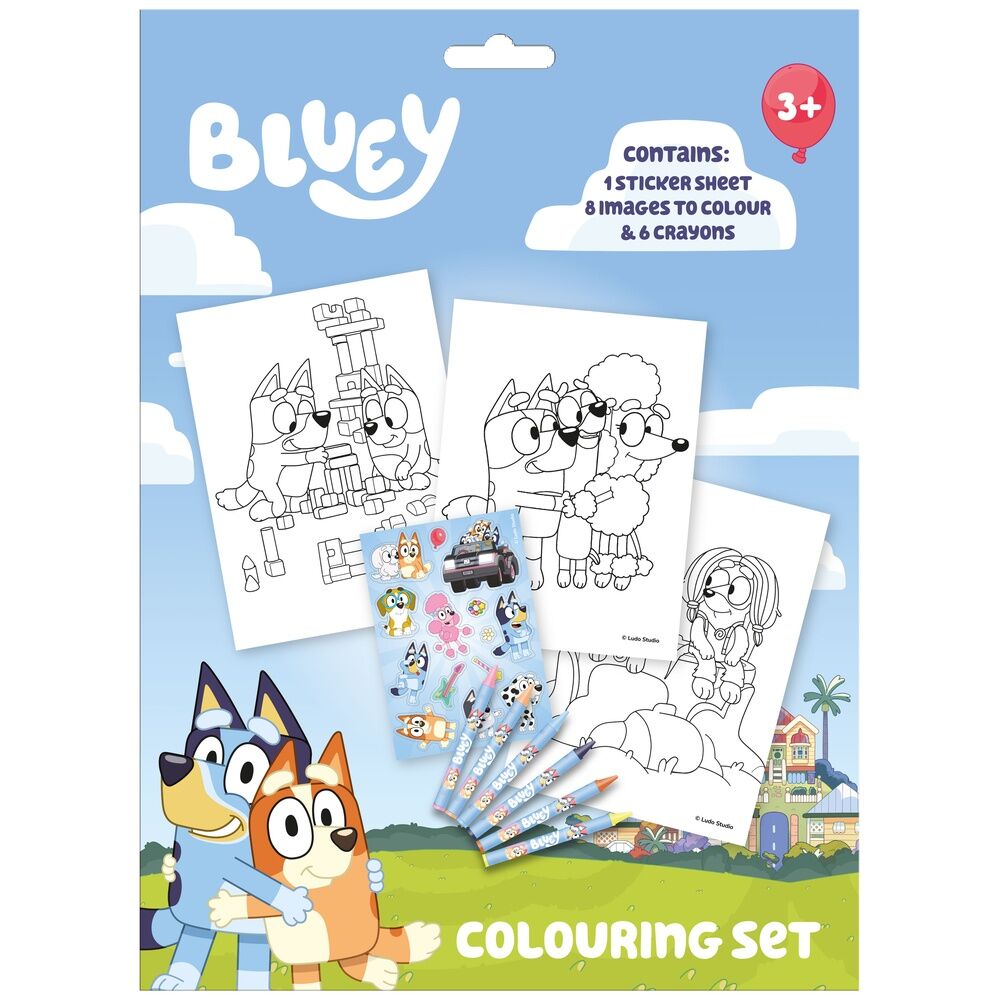Bluey Colouring set Nerdscape