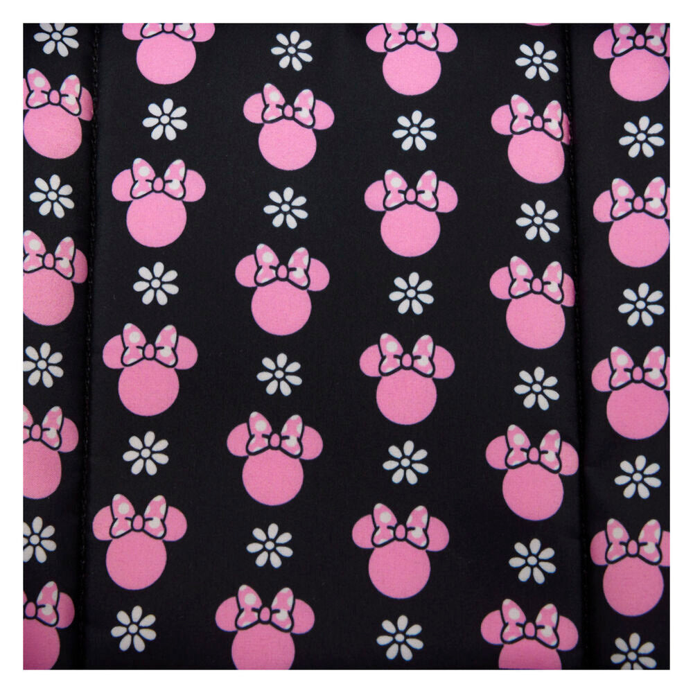 Loungefly Disney Minnie Floral Rock the Dots nylon backpack Nerdscape