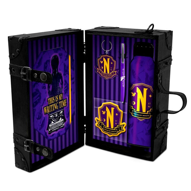 Wednesday Academia Nevermore Premium briefcase Nerdscape