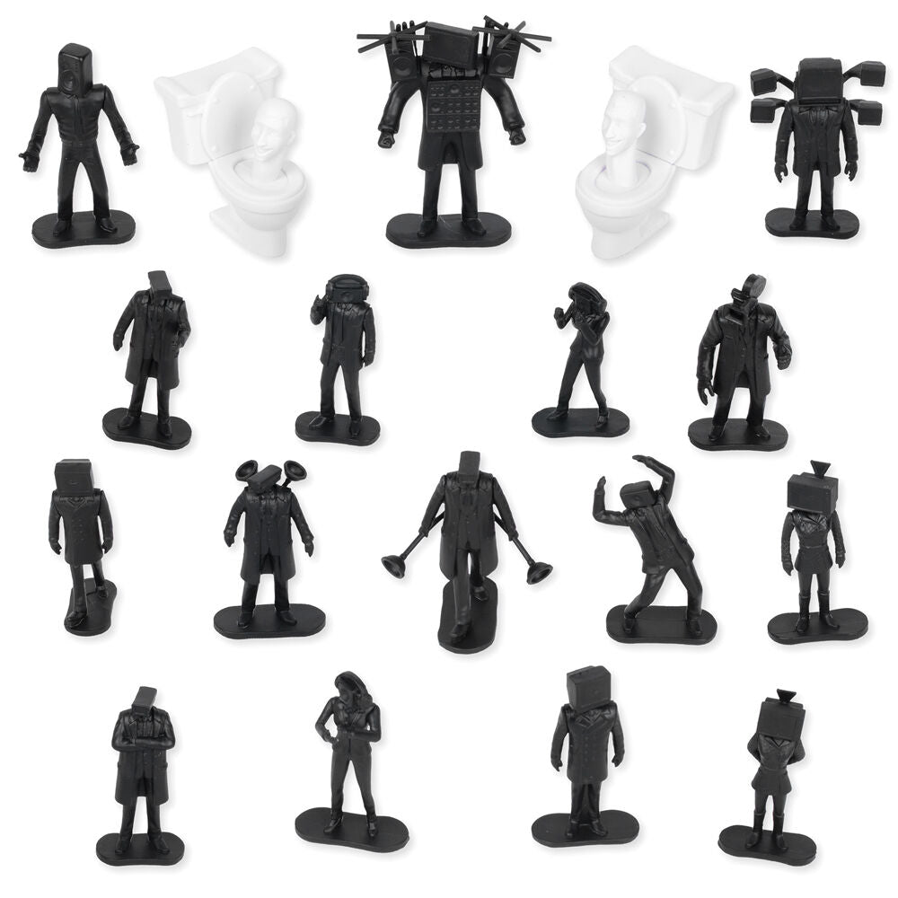 Skibidi Toilet Battle Bucket Serie Completa 20 Figure da Collezione - Nerdscape Nerdscape