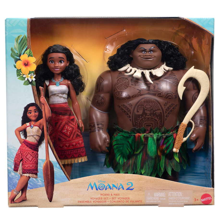Disney Vaiana Moana 2 Maui & Vaiana blister 2 dolls Nerdscape