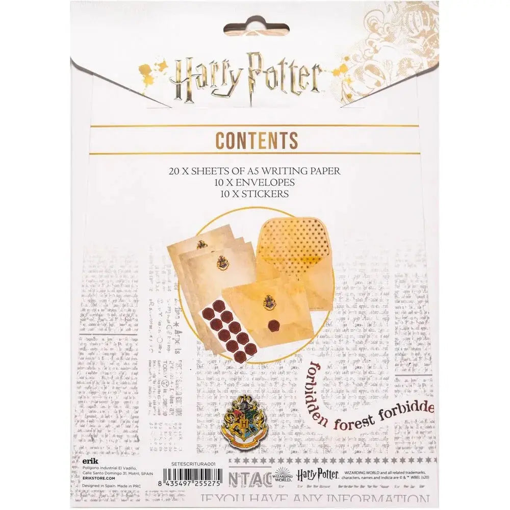 Harry Potter Set di Scrittura Nerdscape con Carta, Buste e Francobolli – Magia su Carta Nerdscape