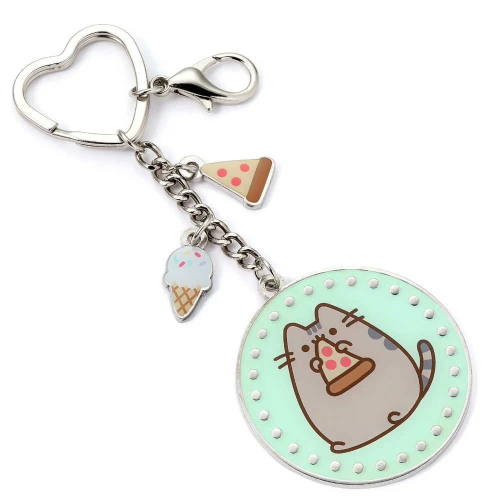 Pusheen Pizza keychain Nerdscape