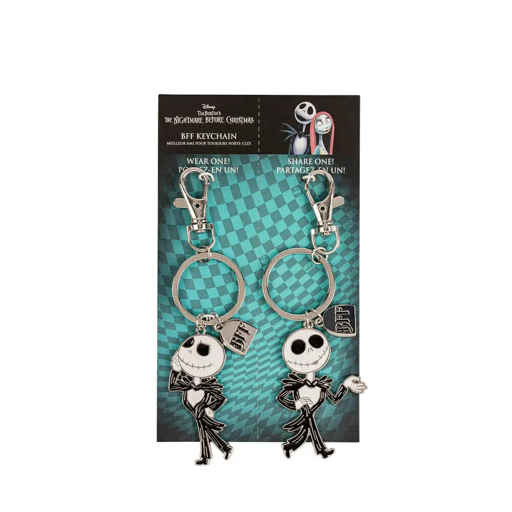 Disney Nightmare Before Christmas Jack Skellington Set 2 keychains Nerdscape