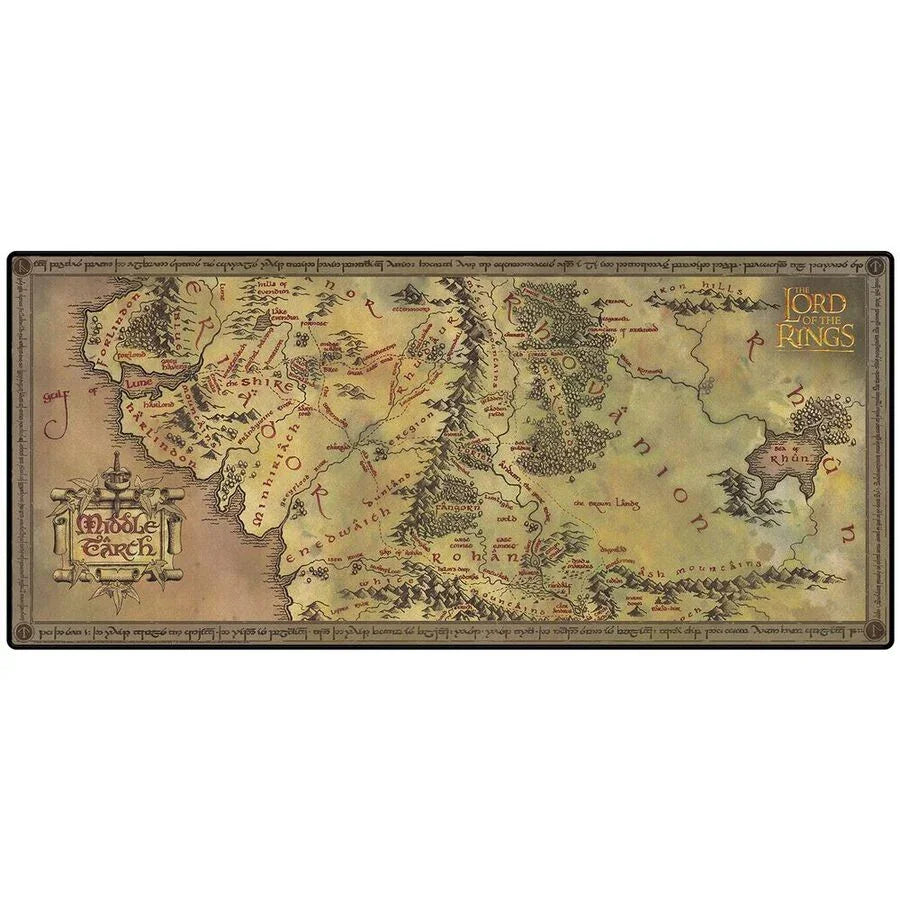 The Lord of the Rings Map gaming desk mat Nerdscape