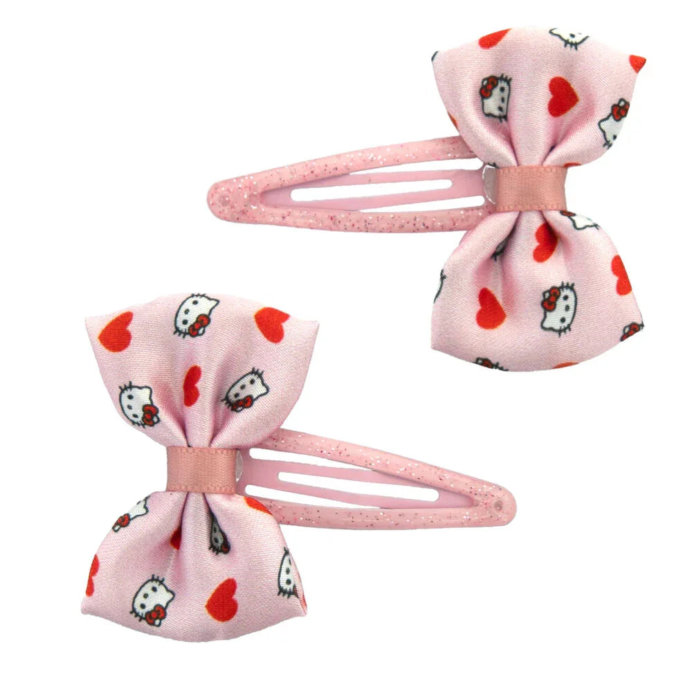 Hello Kitty 2 hairpins with tie pack Nerdscape