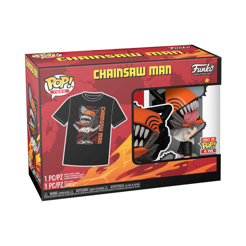 Funko Pop! Chainsaw Man Leaping - Figura da Collezione Vinyl + T-shirt Nerdscape