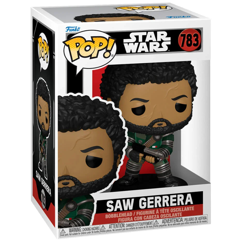 Funko Pop! Star Wars Saw Gerrera - Figura da Collezione Vinyl Nerdscape