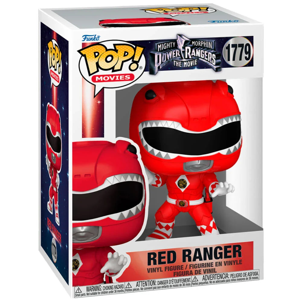 Funko Pop! Mighty Morphin Power Rangers Red Ranger - Figura da Collezione Vinyl Nerdscape
