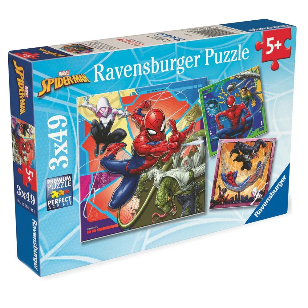 Marvel Spiderman puzzle 3x39pcs Nerdscape