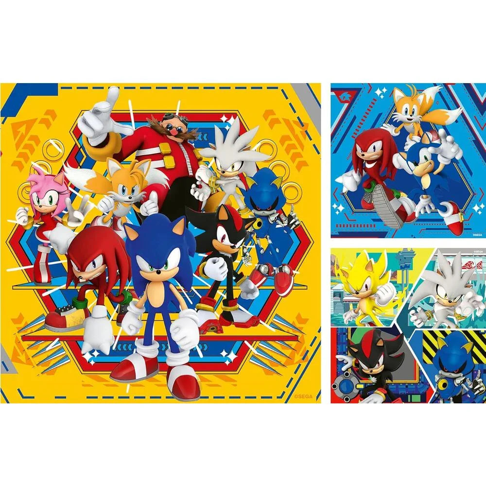 Sonic the Hedgehog puzzle 3x49pcs Nerdscape