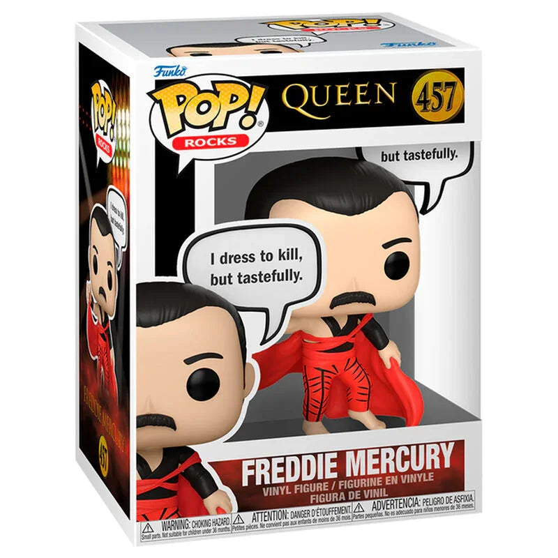 Funko Pop! Queen Freddie Mercury - Figura da Collezione Vinyl Nerdscape
