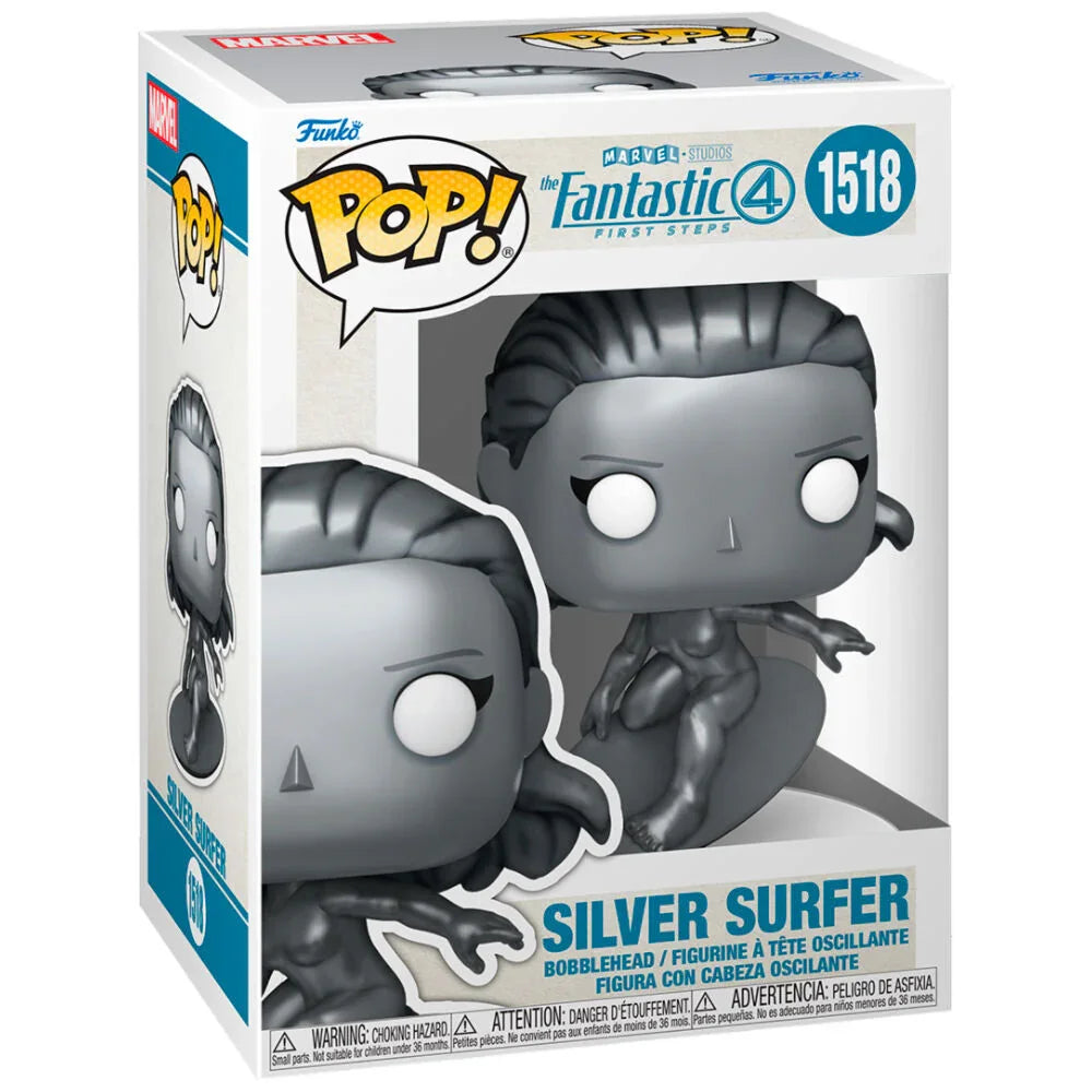 Funko Pop! Marvel The Fantastic 4 Silver Surfer - Figura da Collezione Vinyl Nerdscape