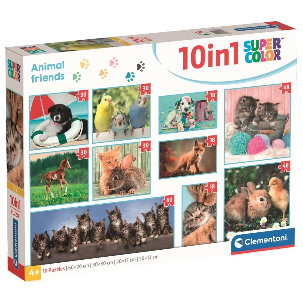 Animal Friends puzzle 18+30+48+60pzs Nerdscape