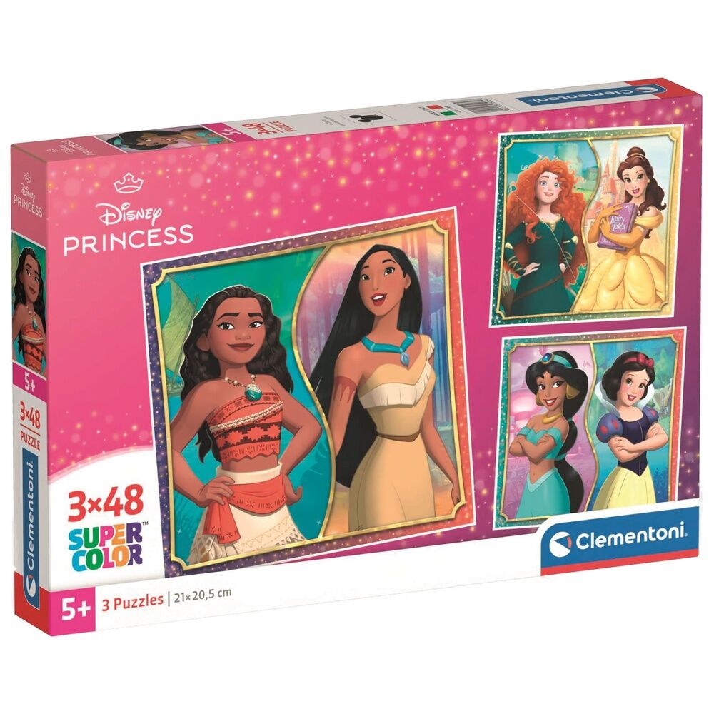 Disney Princess puzzle 3x48pcs Nerdscape