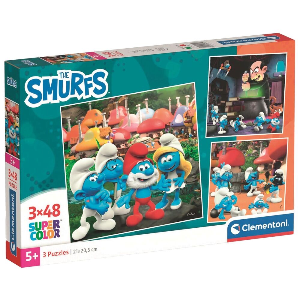 The Smurfs puzzle 3x48pcs Nerdscape