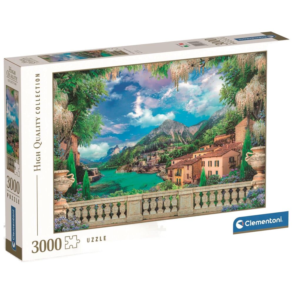 High Quality Lush Terrace On Lake puzzle 3000pcs Nerdscape