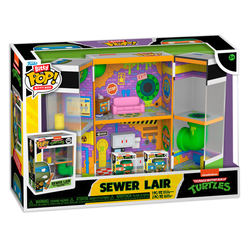 Funko Pop! Ninja Turtles Sewer Lair - Figura da Collezione Vinyl Nerdscape